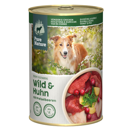 PureNature Wild&Huhn Preiselbeeren 400g