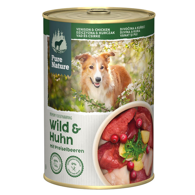 PureNature Wild&Huhn Preiselbeeren 400g