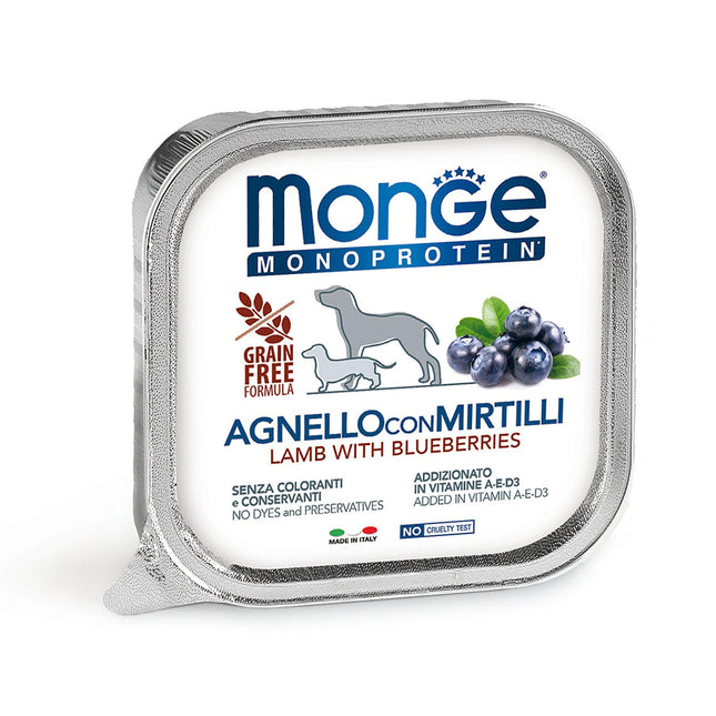 Dog Monopro. Lamb&Blueberries 150g