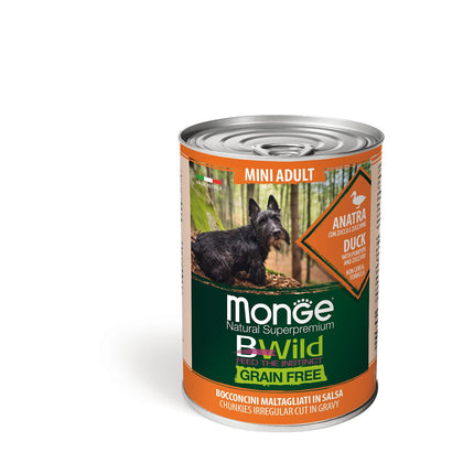 Dog BWild Wet Mini Adult Duck 400g