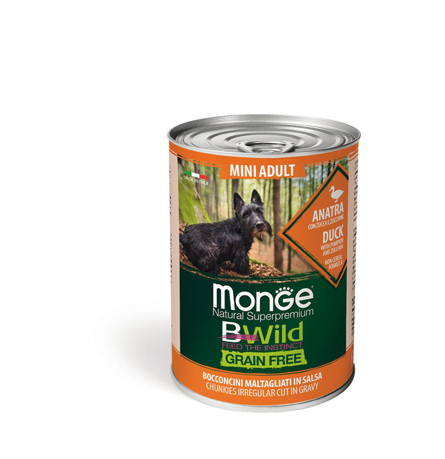 Dog BWild Wet Mini Adult Duck 400g