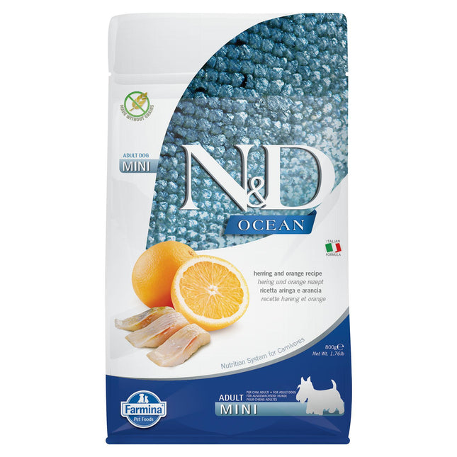 Chien Adulte Mini Hareng Orange, 800g