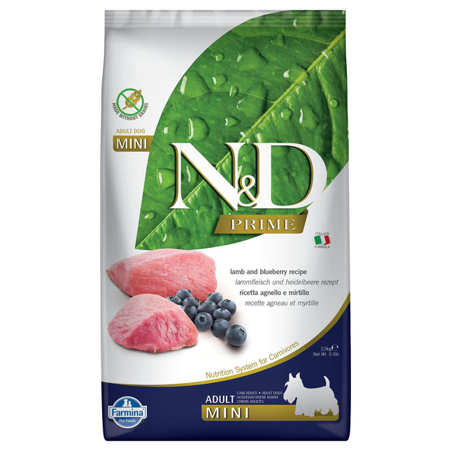 Chien Adulte Mini Agneau Myrtilles 2,5kg