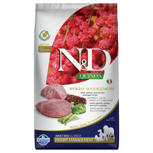 Poids pour chien adulte TOUTES RACES Agneau &amp; Brocoli, 2,5 kg