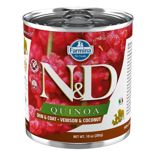Quinoa pour chien, peau et pelage de cerf et noix de coco, 285 g