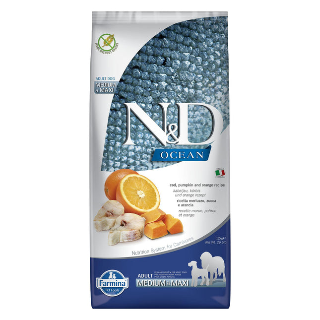 Adult Med/Max Kabeljau & Orange, 12kg