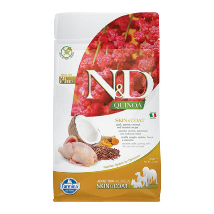 Quinoa Skin &amp; Coat Mini Caille &amp; Noix de Coco, 800 g