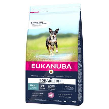 Eukanuba Canard adulte sans céréales, 3 kg