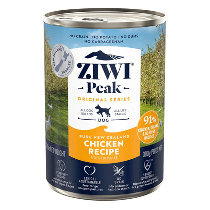 Ziwi Peak Canned Dog Food chicken 390g