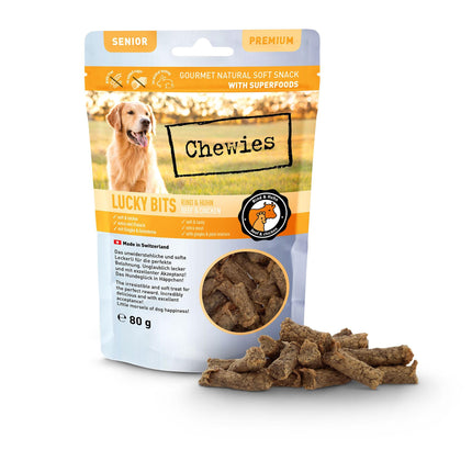 Lucky Bits Bœuf &amp; Poulet Senior 80g