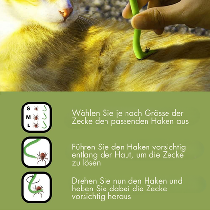 3er Set Zeckenhaken