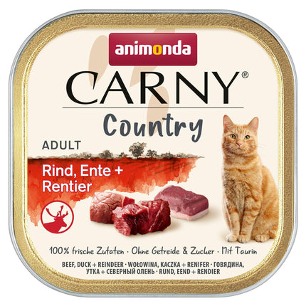 Bœuf de campagne, canard + renne 100g