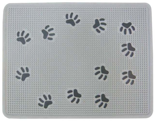 Tapis de toilette pour chat en caoutchouc, 33x43cm