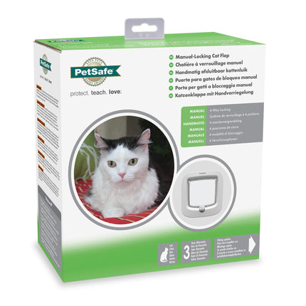 Pet Safe Katzentüre 4-Weg, weiss