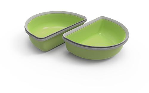 Jeu de demi-coques pour Connect vert