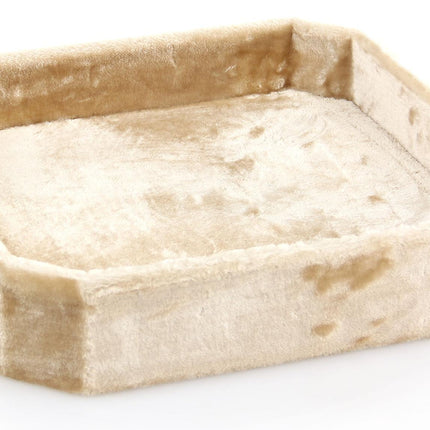 Boîte de jeu carrée, 48x48x10cm, beige