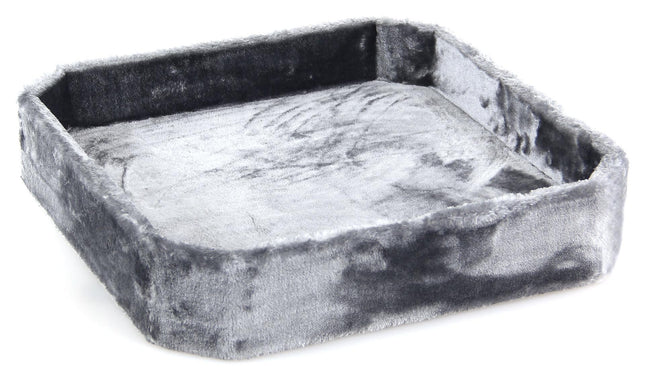 Boîte de jeu carrée, 48x48x10cm, gris