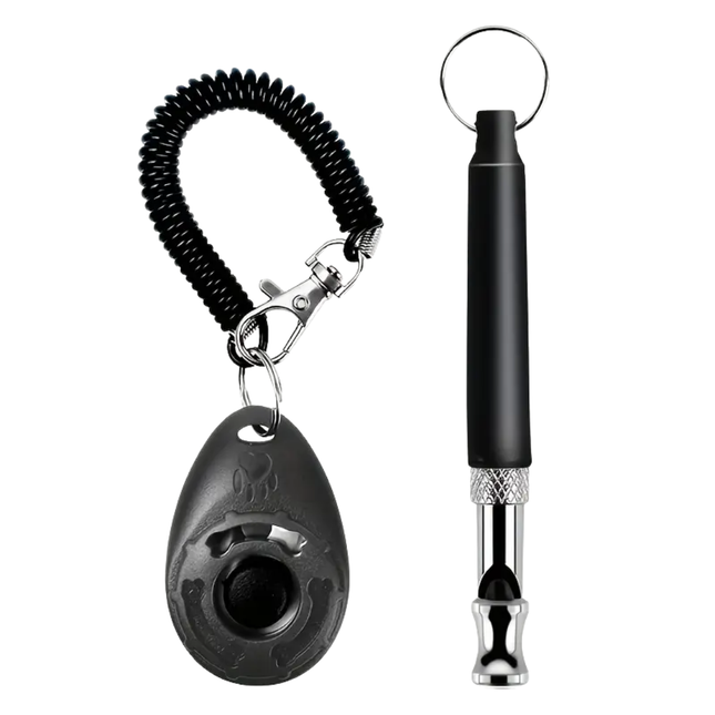 Hundepfeife & Clicker Set