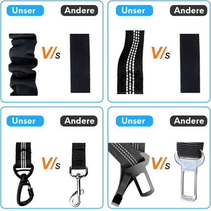 Anschnallgurt Hund Auto, 3-In-1