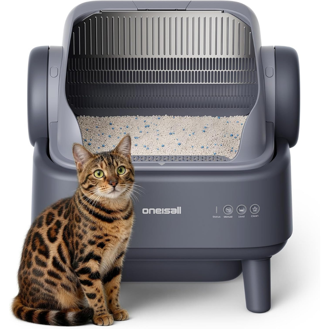 Katzenklo selbstreinigend automatisch offen