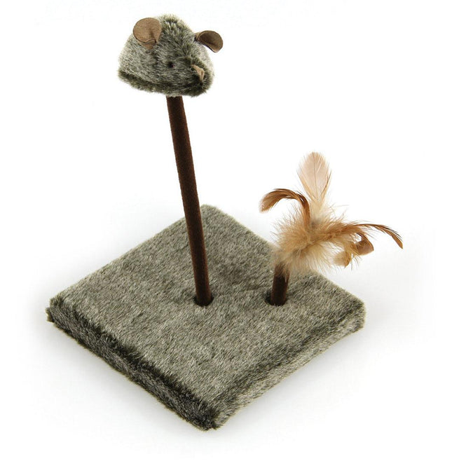 Station de jeu avec puce sonore, souris et plumes