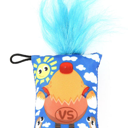 Coussin poulet Punky, bleu