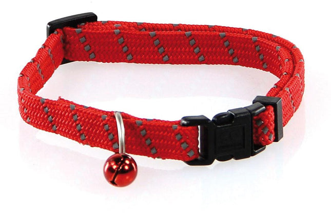 ReflectLine Katzenhalsband rot 10mm/20-30cm