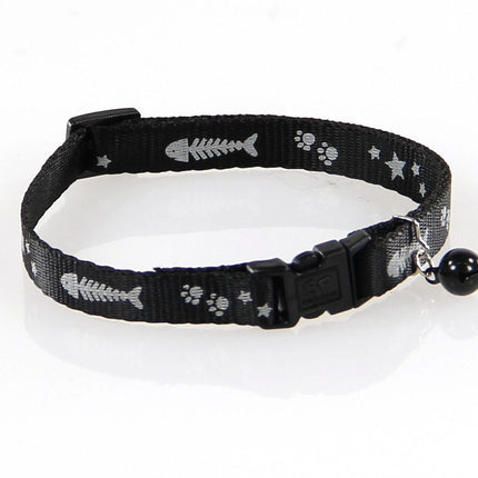 Katzenhalsband ReflectLine, schwarz
