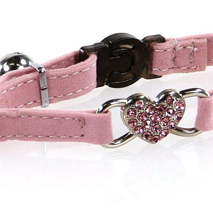 DeluxeLine avec diamants coeur rose, 10mm/22-28cm