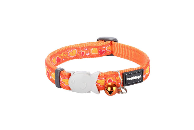 RedDingo Collier pour Chat Breezy Love Orange - XS