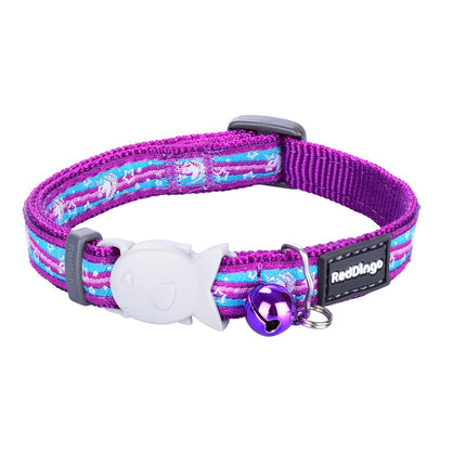 RedDingo Katzenhalsband Unicorn Violett - XS