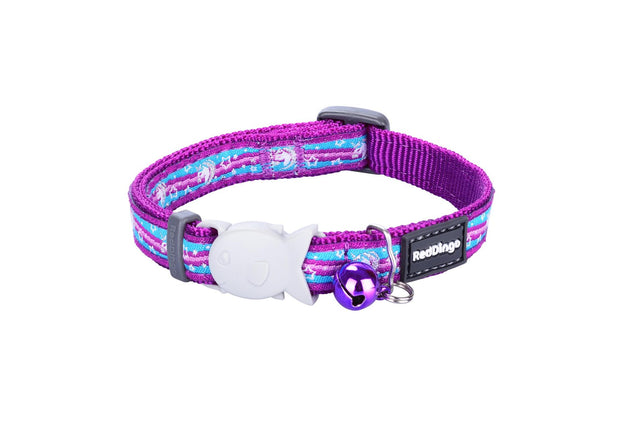 RedDingo Katzenhalsband Unicorn Violett - XS