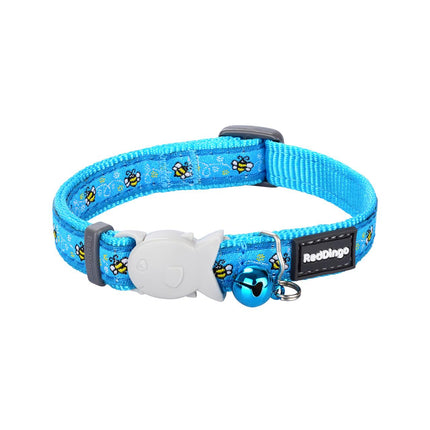 RedDingo Katzenhalsband Hummel Türkis - XS