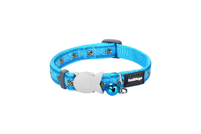 RedDingo Katzenhalsband Hummel Türkis - XS