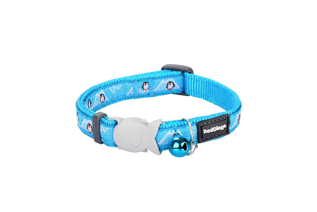RedDingo Collier pour Chat Pingouin Turquoise - XS