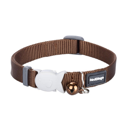 RedDingo Katzenhalsband Plain Braun - XS