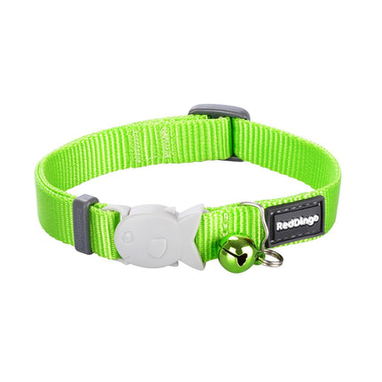 RedDingo Katzenhalsband Plain Lime Grün - XS