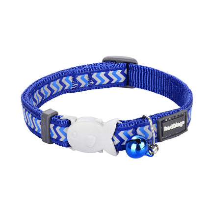 RedDingo Katzenhalsband Reflective Ziggy Dunkelblau - XS
