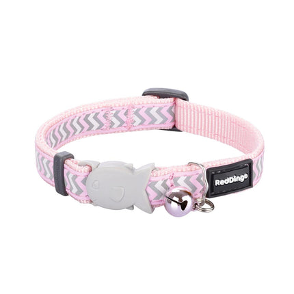 RedDingo Katzenhalsband Reflective Ziggy Pink - XS