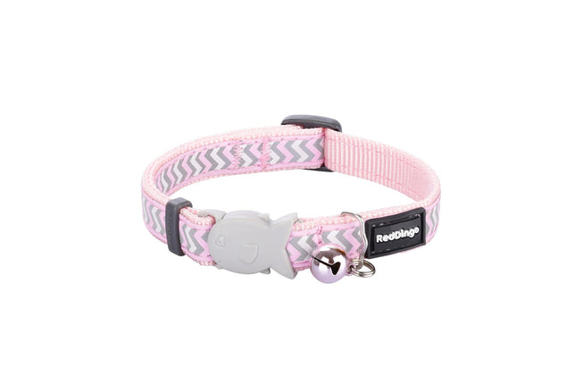 RedDingo Katzenhalsband Reflective Ziggy Pink - XS