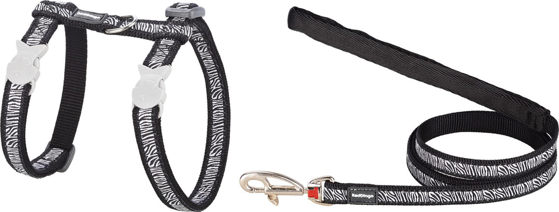RedDingo Geschirr und Leine Safari Schwarz, XS