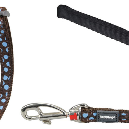 RedDingo Geschirr und Leine Blue Spots on Brown, XS