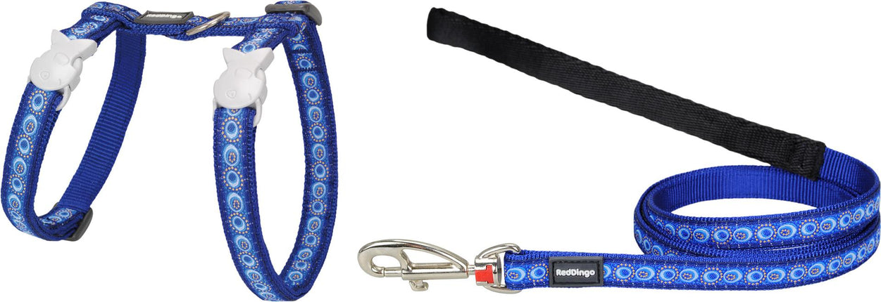 RedDingo Geschirr und Leine Cosmos Dunkelblau - XS