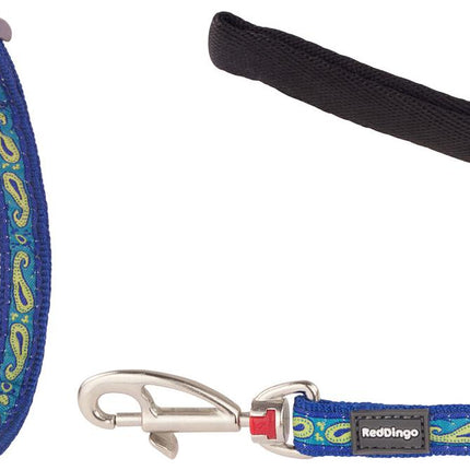 RedDingo Geschirr und Leine Paisley Blue with Green - XS