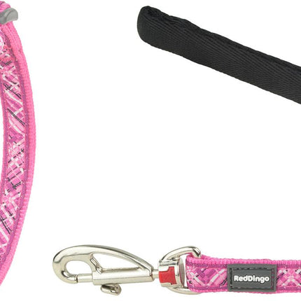 RedDingo Geschirr und Leine Flanno Hot Pink - XS