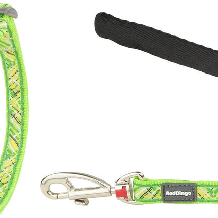 RedDingo Geschirr und Leine Flanno Lime Grün - XS