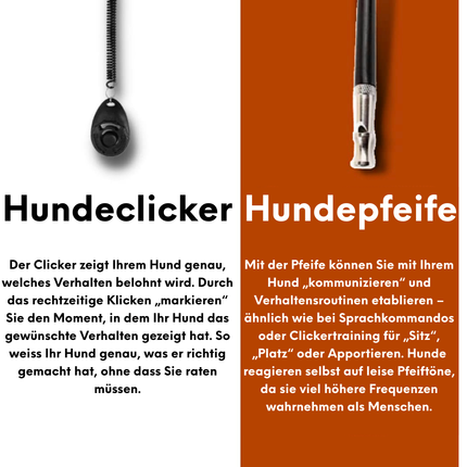 Hundepfeife & Clicker Set