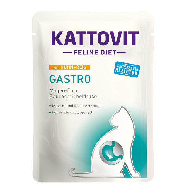 Kattovit Gastro poulet et riz, 85g