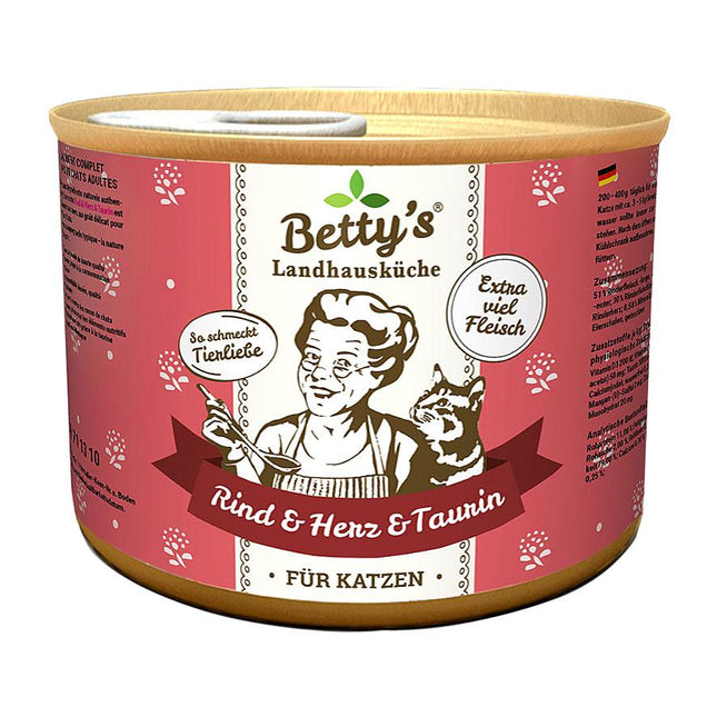 Betty's Country House Kitchen Bœuf et cœur 200 g