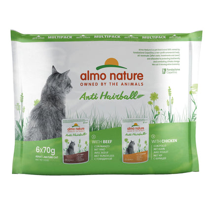 Holistic Anti-Boules de Poils Boeuf+Poulet 6x70g